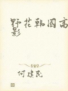 野花韩国高清电影