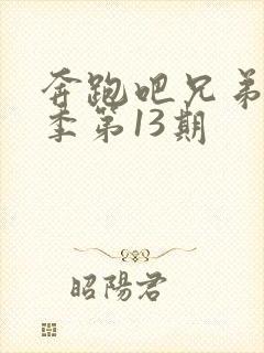 奔跑吧兄弟第3季第13期封面