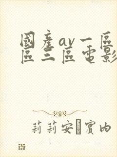 国产av一区二区三区电影