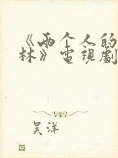 《两个人的小森林》电视剧免费观看