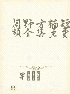 周野方楠短剧视频全集免费观看