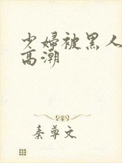 少妇被黑人肉到高潮