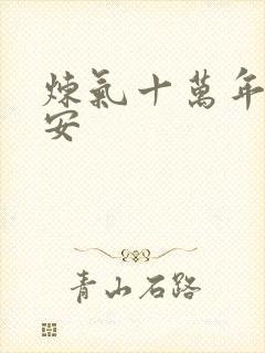 炼气十万年于白安封面