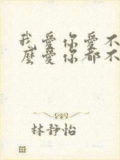 我爱你爱不够怎么爱你都不够是什么歌