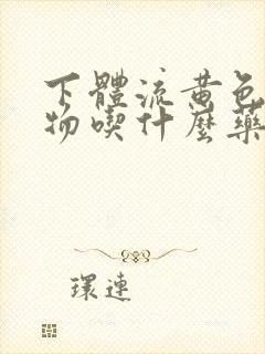 下体流黄色分泌物吃什么药