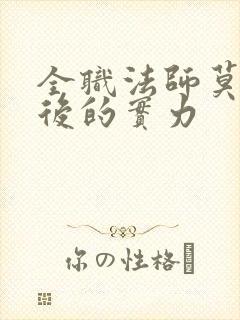 全职法师莫凡最后的实力封面