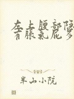 左上腹部隐痛伴有胀气屁多封面