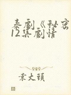 泰剧《秘密爱》12集剧情