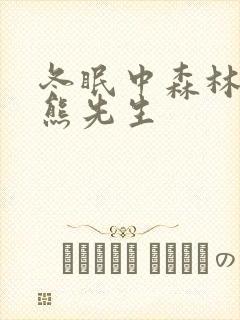 冬眠中森林里的熊先生