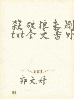 杀破狼未删减版txt全文番外封面