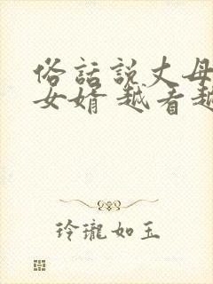 俗话说丈母娘看女婿 越看越什么来着