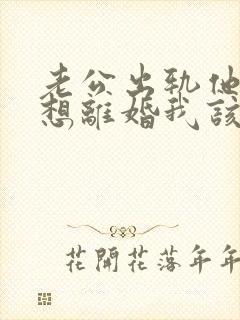 老公出轨他又不想离婚我该怎么办