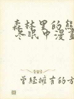 森林里的熊先生 冬眠中漫画