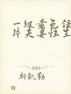 一级黄色录像影片夫妻性生活片