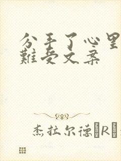 分手了心里特别难受文案