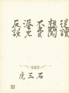 反派不想从良小说免费阅读全文最新章节封面