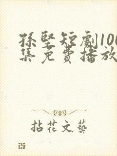 孙坚短剧100集免费播放