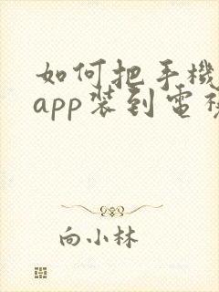 如何把手机上的app装到电视上