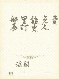 哪里能免费看大奉打更人封面