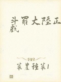 斗罗大陆正版游戏封面