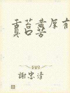 舌苔黄厚有点口臭口苦