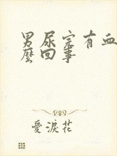 男尿完有血是怎么回事