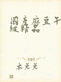 国产麻豆午夜三级精品