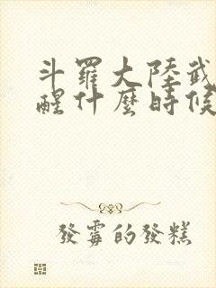 斗罗大陆武魂觉醒什么时候出的