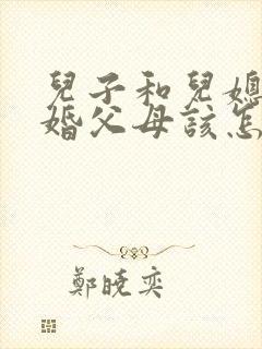 儿子和儿媳妇离婚父母该怎么办封面