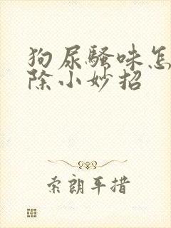 狗尿骚味怎么去除小妙招封面