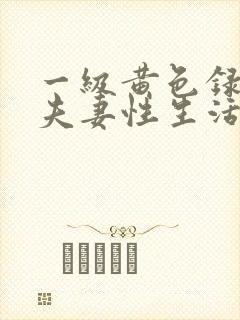 一级黄色录像片夫妻性生活录像片封面