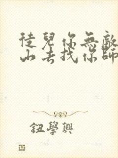 徒儿你无敌了下山去找你师娘吧免费阅读封面