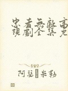 忠者无敌高清电视剧全集免费观看