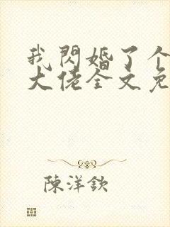 我闪婚了个财阀大佬全文免费阅读