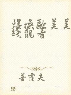 爆操欧美美女在线观看