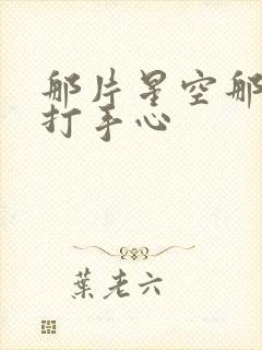 那片星空那片海打手心