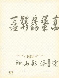 下体痒还有豆腐渣形的东西