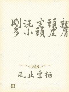 刚洗完头就有很多小头皮屑