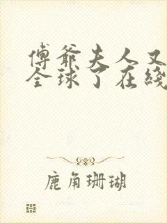 傅爷夫人又惊艳全球了在线封面