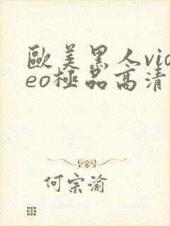 欧美黑人video极品高清