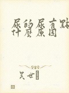 尿的尿有点黄是什么原因