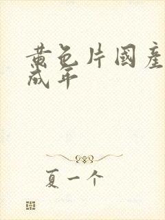 黄色片国产午夜成年封面