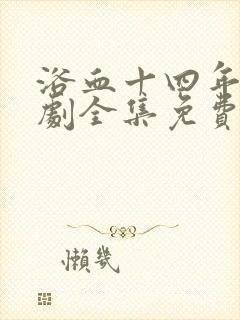 浴血十四年电视剧全集免费观看40集封面