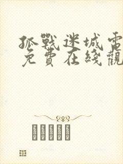 孤战迷城电视剧免费在线观看