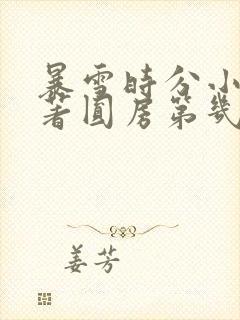 暴雪时分小说原著圆房第几集