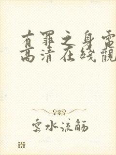 有罪之身电视剧高清在线观看封面