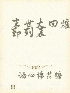 末世大回炉新章节列表