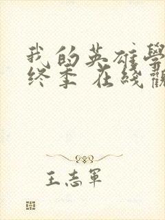 我的英雄学院最终季 在线观看