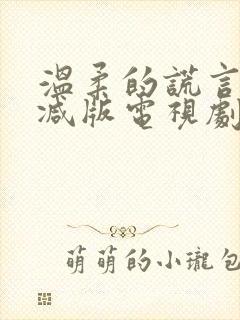 温柔的谎言未删减版电视剧全集