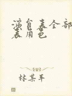 演员表全部演员表角色封面